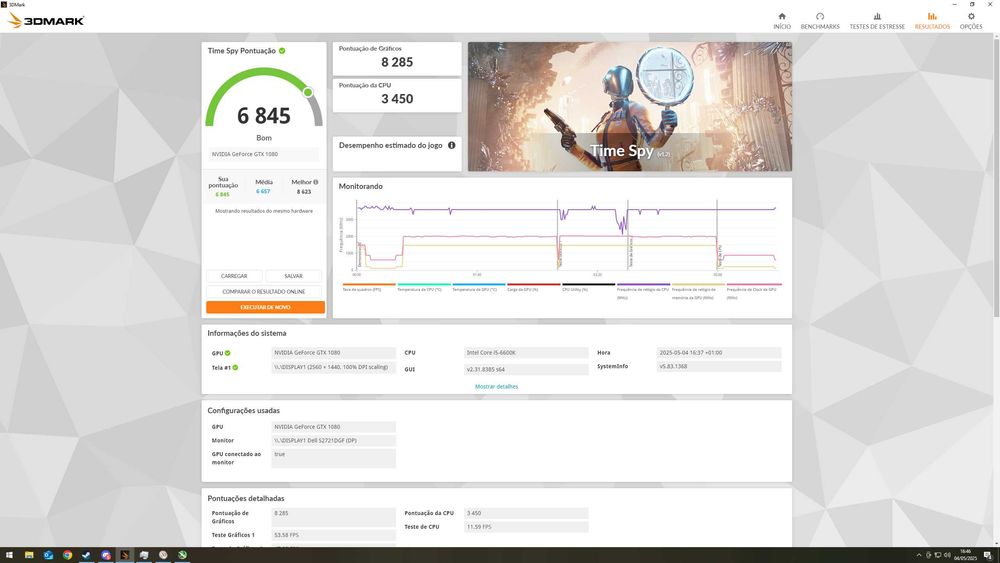PC Gaming i5 - 6600k gtx1080 16gb RAM