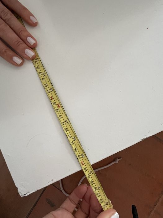 Mesa de centro quadrada de 1mx1m