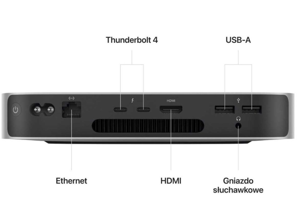 Apple Mac Mini M2 8GB 512GB SSD Gwar 06.2027 - IDEALNY