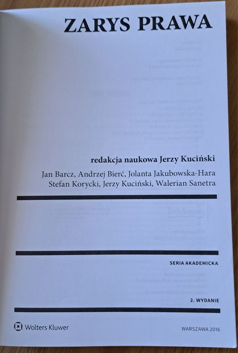 Zarys prawa seria akademicka