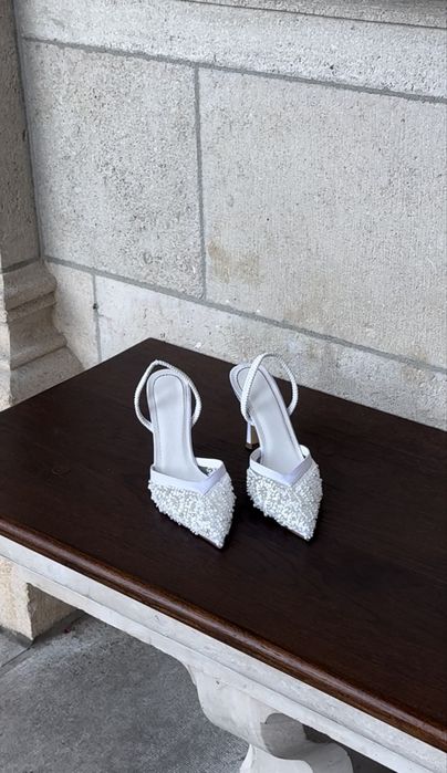 Підбори білі в стилі Zara