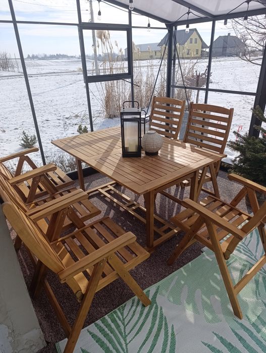 Meble ogrodowe akacja