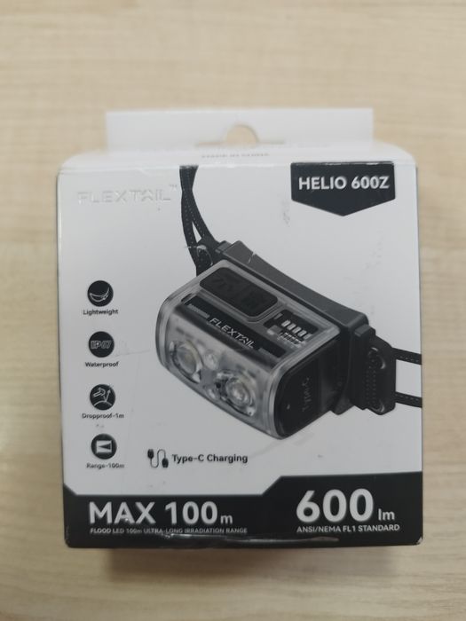 Latarka czołówka Flextail HELIO 600Z mocna ultra lekka LED akumulator. Nowa.