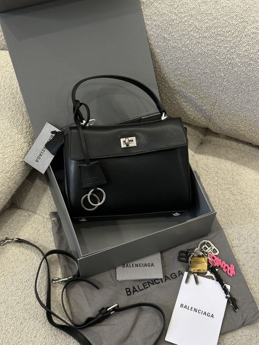 Сумка жіноча Balenciaga Rodeo Mini Black/Silver