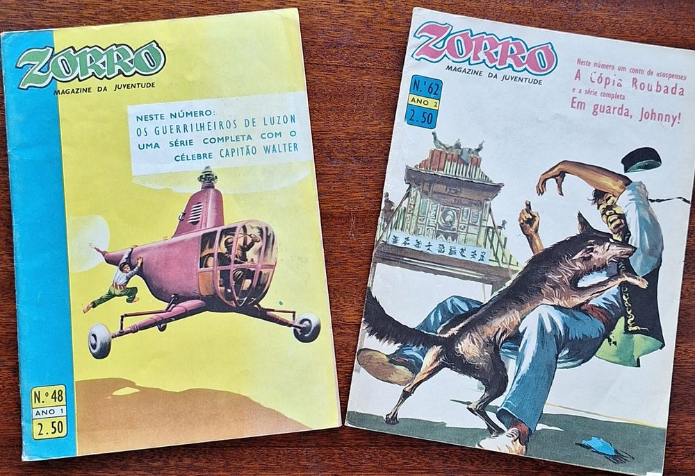 6 revistas b.d. colecção Zorro 1963