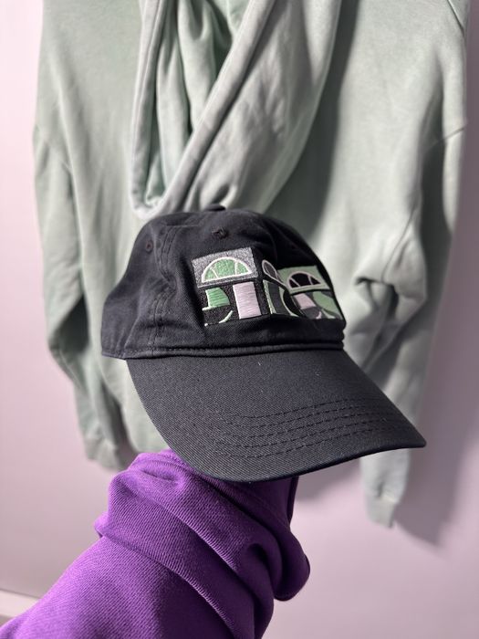 Чорна кепка ellesse , еліс , чорна кепка , rap style drill