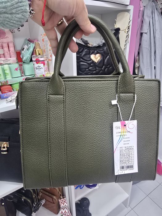 Mala verde com alca tira colo