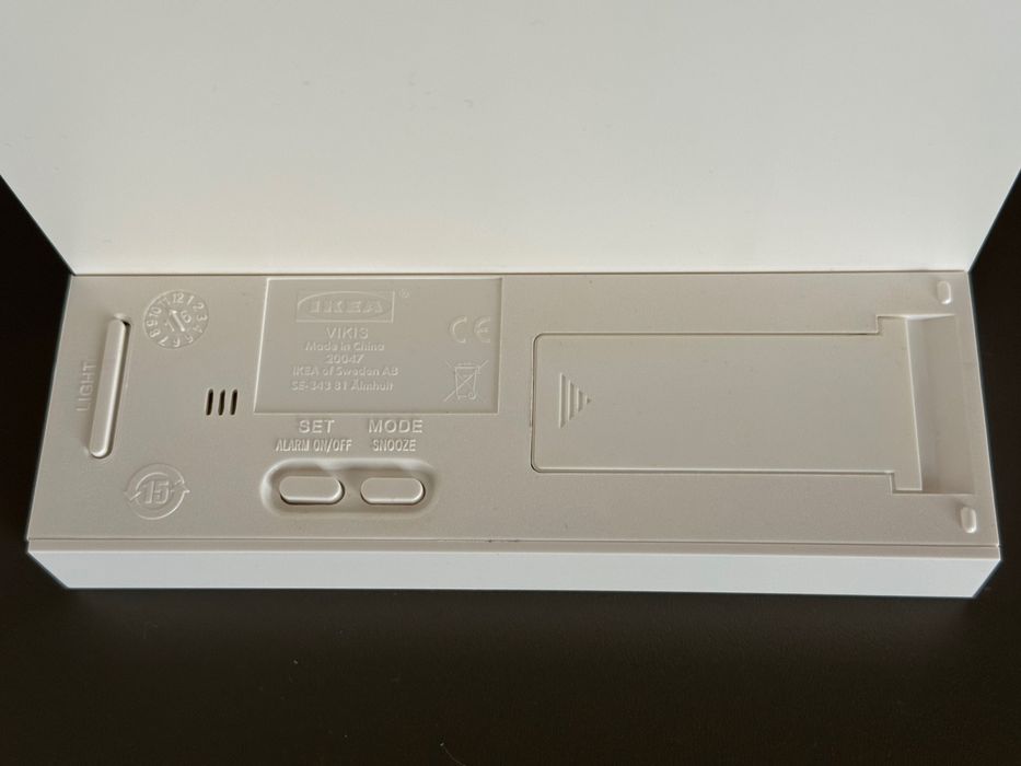 Relógio despertador de prateleira IKEA Vikis