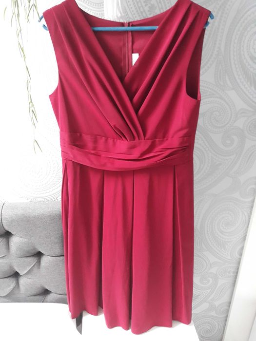 Sukienka bordo kartes 40