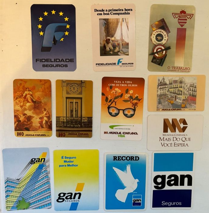 Calendários de bolso - anos 80/90