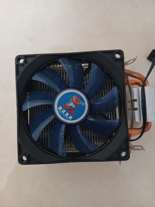Кулер для процессора Cooling Baby R90 (Blue LED) / Медные трубки / AM3+ / AM4