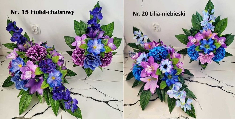* Stroik na Grób + BUKIET Komplet Wiązanka Wszystkich Świętych