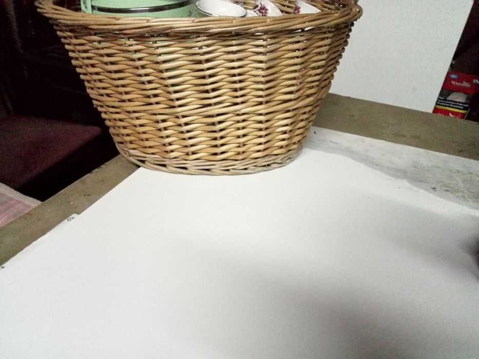 Cesto feito artesanal.