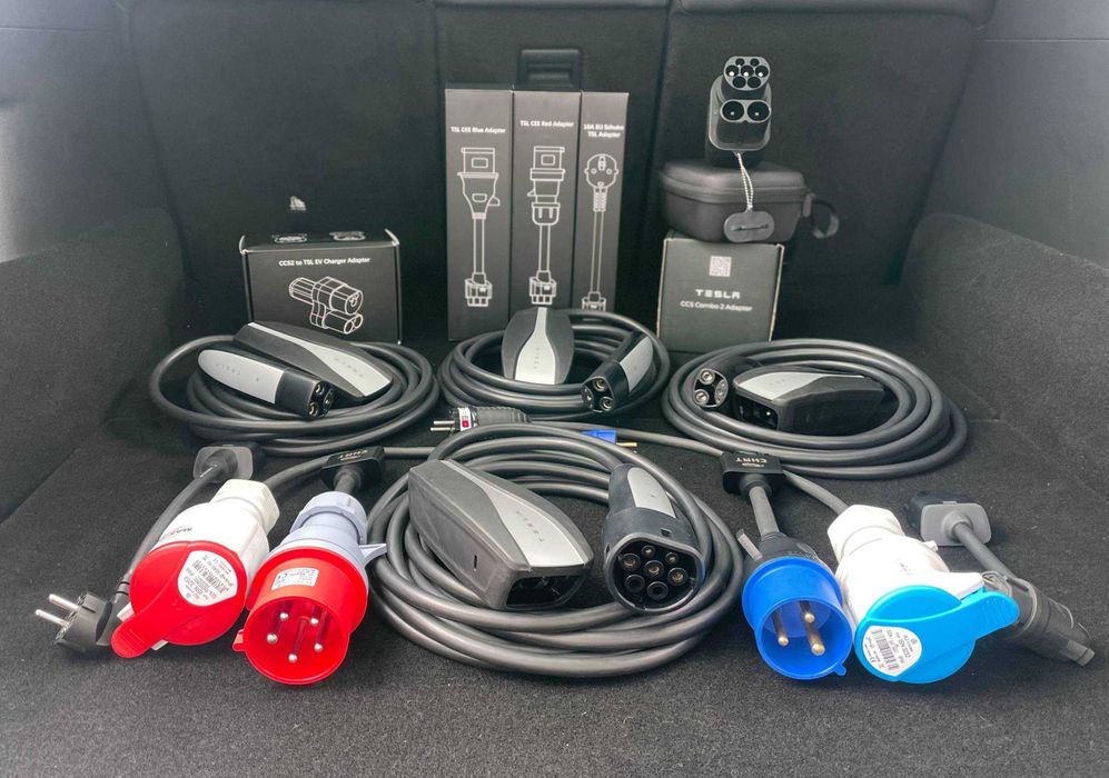 Комплекти Зарядки для TESLA Європа/Америка,електромобілів (GB/T,Type 2,Type 1) 80А/48А/32А/16А|Оригінал|Гарантія (3,5 кВт/7кВт/9кВт/11кВт/18кВт) | СТО