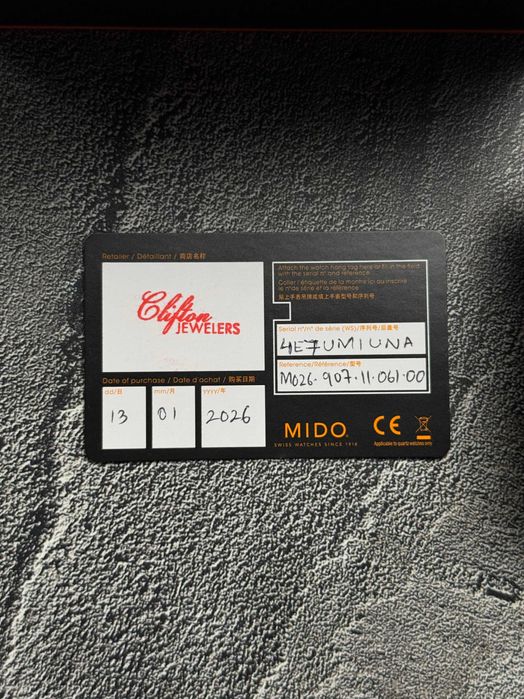 Годинник MIDO Ocean Star 39 Auto M026.907.11.061.00