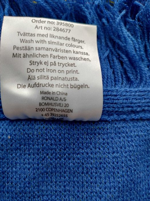 Szalik kibica reprezentacja Szwecja "Sverige"