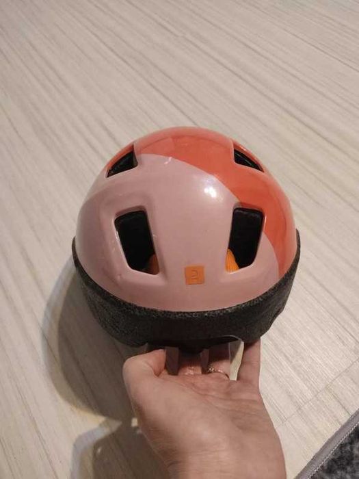 Kask na rower Btwin 500 dla dzieci roz. S - 53-56 cm.