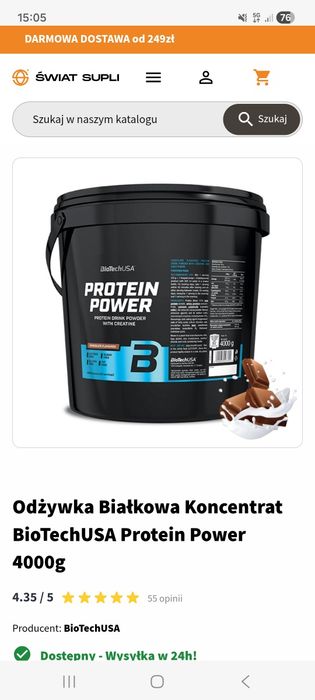 Odżywka białkowa czekoladowa