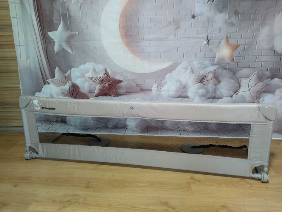 FOPPAPEDRETTI Hopla Barierka ochronna 150 cm beżowa składana