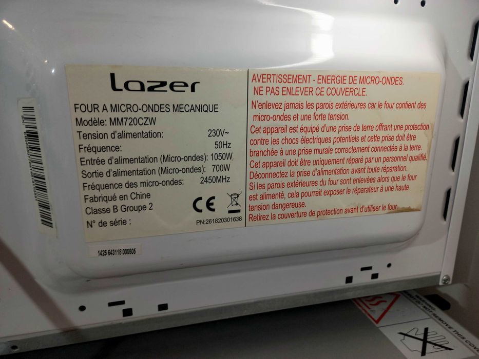 Micro-ondas Branco 20L (Analógico / Mecânico) – Como Novo