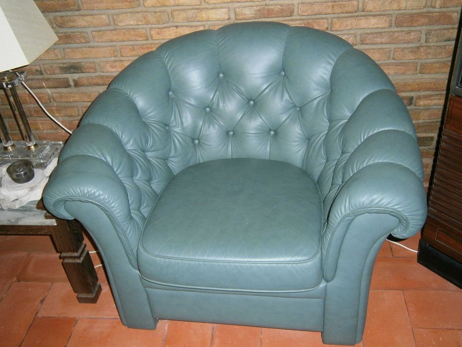 Conjunto de sofás em pele Ekornes