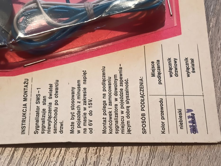 Sygnalizator włączonych świateł sws1 \ Rajd Koguta