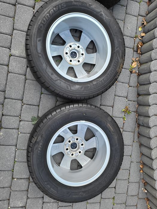 Kola letnie BRIDGESTONE ford custom 25r , idealne, jak nowe 215/65/16C
