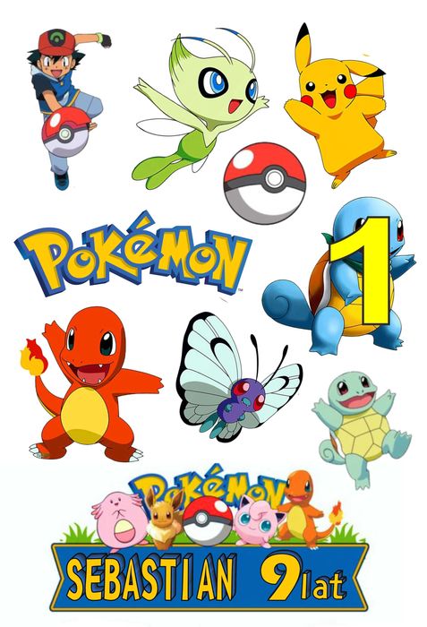 Pan Opłatek na tort - POKEMON A4