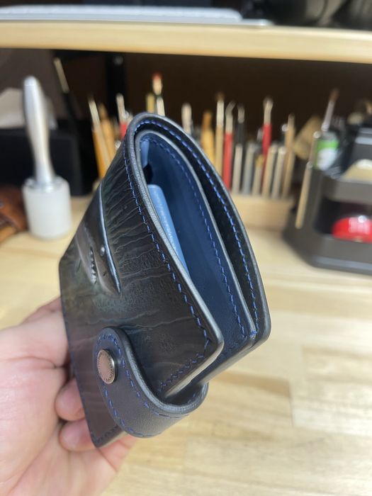 Чоловічий шкіряний гаманець,натуральна шкіра,ручна робота подарунок