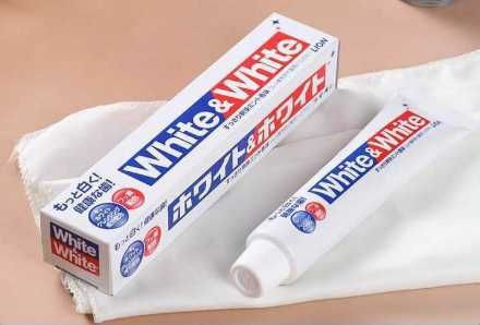 Японская зубная паста White & White (отбеливающая) с кальцием и фтором