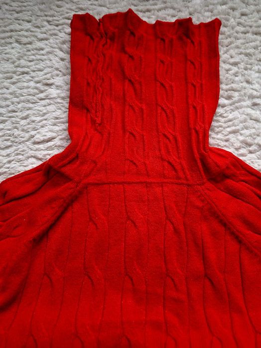 Dzianinowa sukienka z golfem M/L