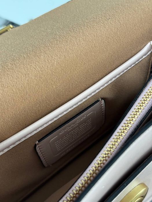 Сумка Coach / сумочка коуч коач ніжно-рожева
