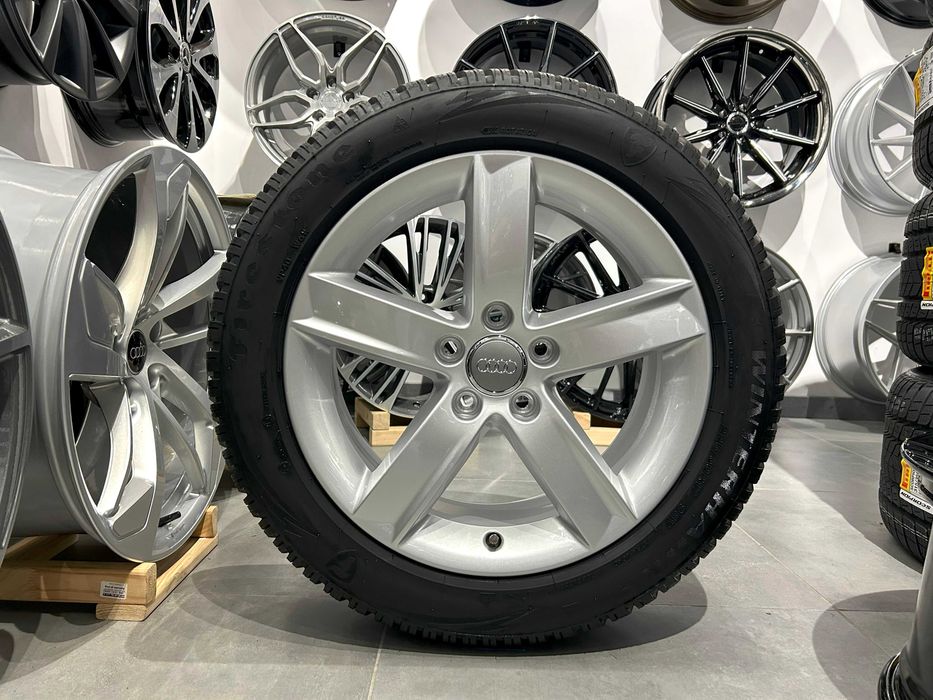 Oryginalne koła zimowe 17 5x112 ET46 Audi A4 B8 225/50R17 Firestone