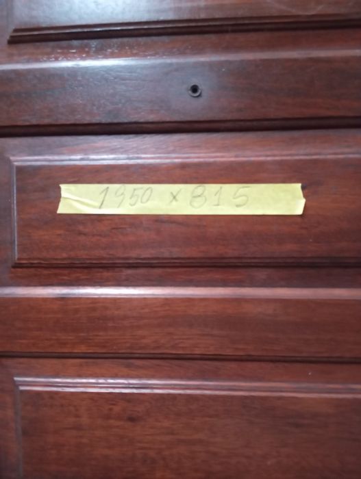 Porta madeira de mogno maciça