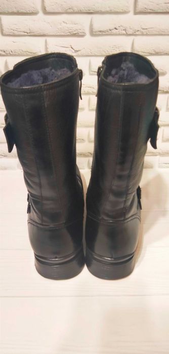 Чоловічі стильні шкіряні чоботи Enrico Fanconi розмір 42-42,5