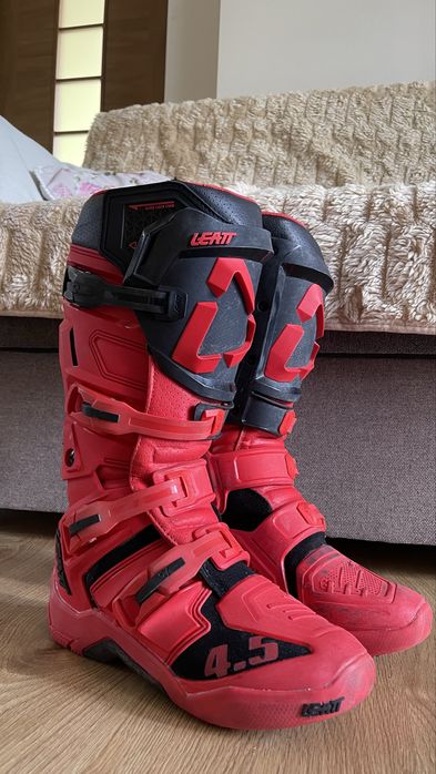 Buty moto cross leatt 4.5 czerwone 42