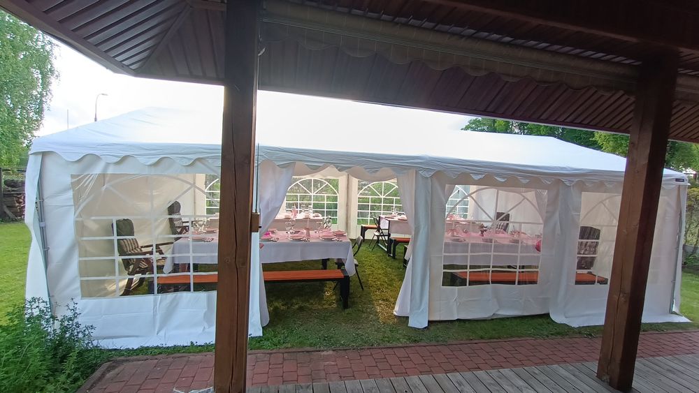 Namiot imprezowy na wynajem na imprezę chrzciny komunie wesele