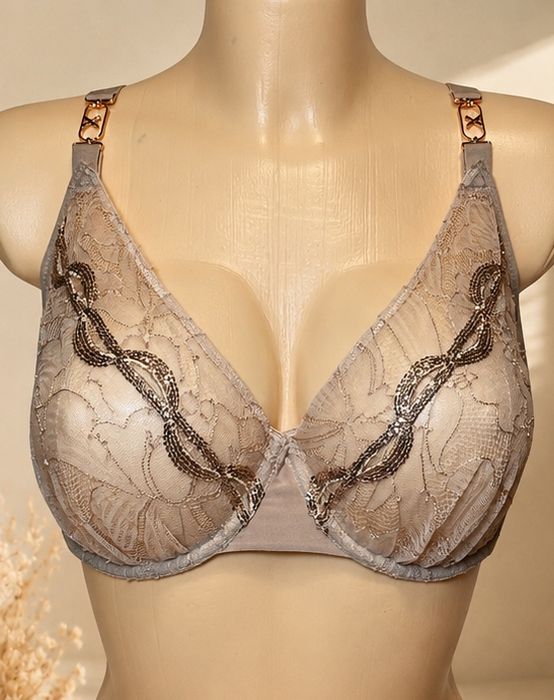 Chantelle X  C06GM9  biustonosz  EU 75F / 34E – nowy z metkami – haft,złote detale
