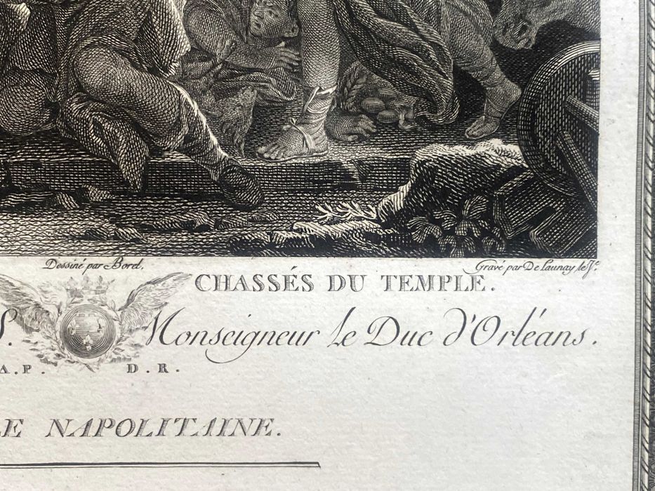 Wypędzenie przekupniów ze świątyni oryginalny miedzioryt z 1786 roku