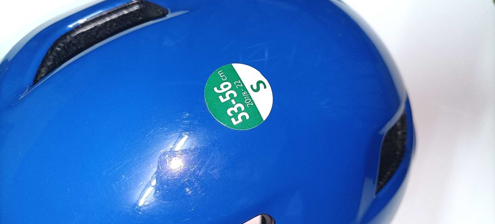 capacete azul tamanho S