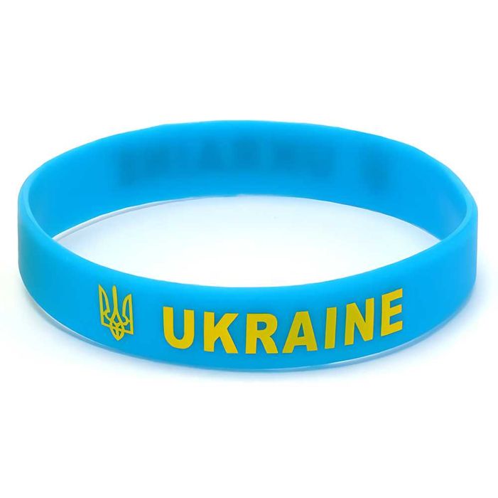 Пара браслетів Ukraine Тризуб Прапор (10 пар/упаковка, 14 грн/1 пара)