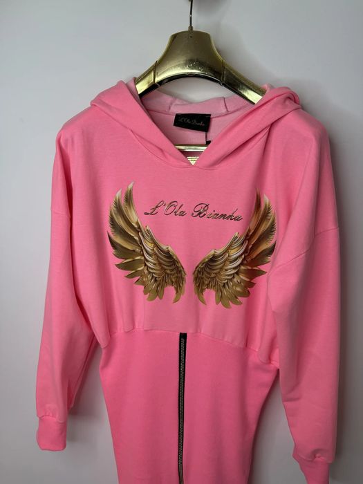 Sukienka Lola Bianka tunika dresowa różowa