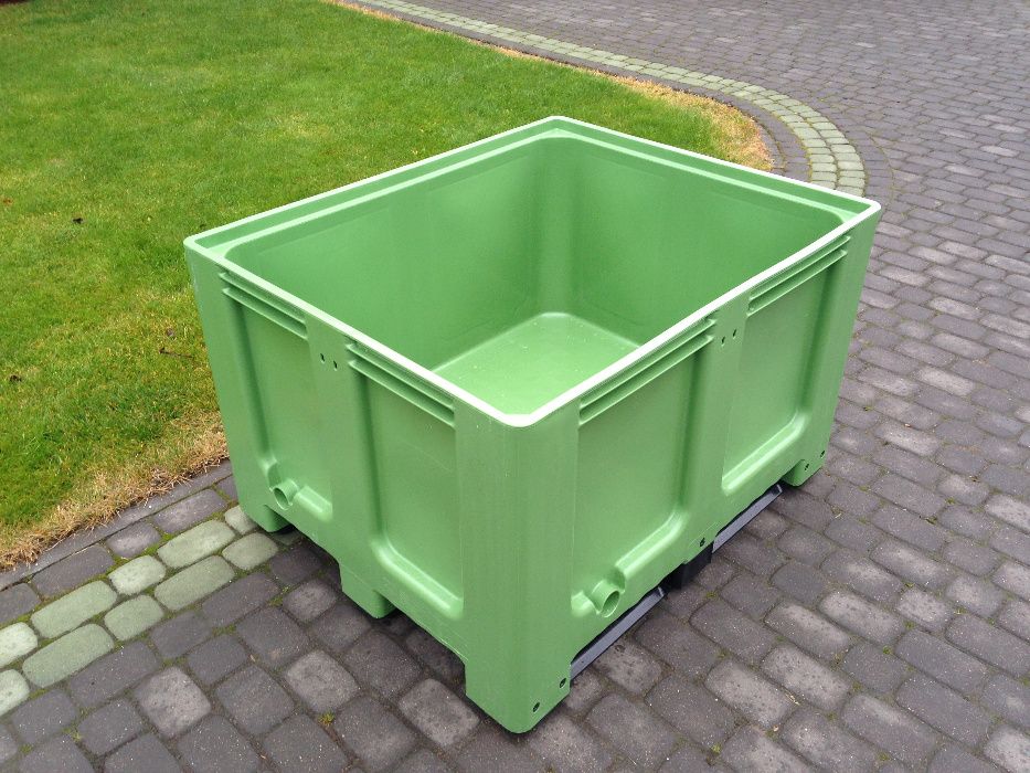 NOWE Skrzyniopalety Plastikowe KISTEN Basen EUROPLAST ZIELONA