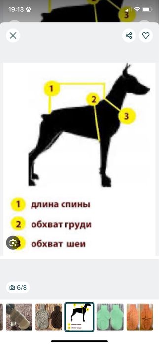 Вязані речі для собак