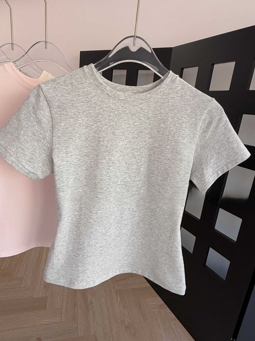 Футболка Skims Cotton Jersey T-Shirt З БІРКАМИ