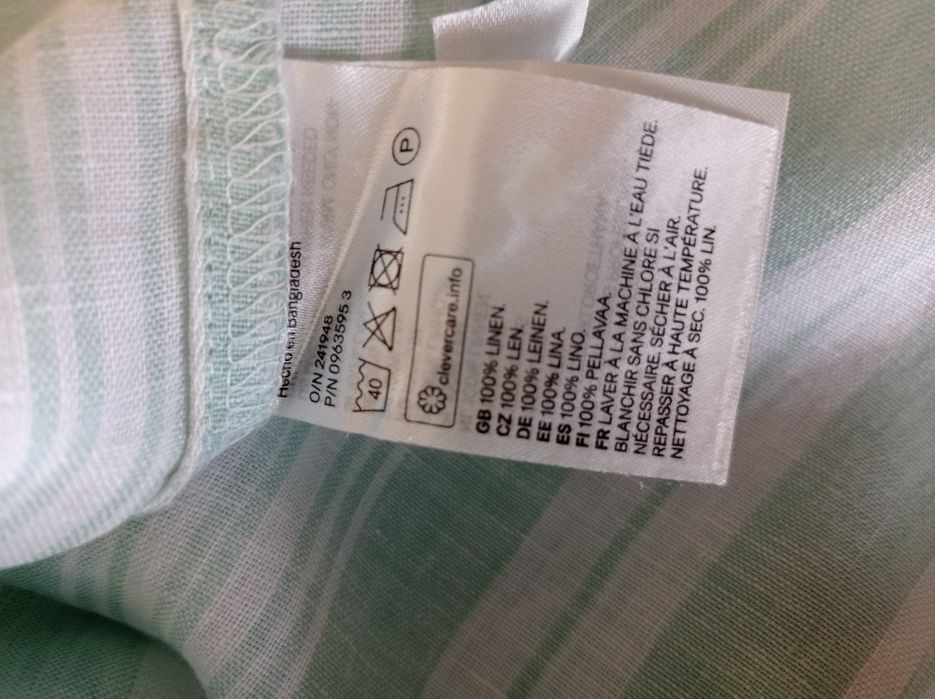 Lniana koszula damska oversize H &M