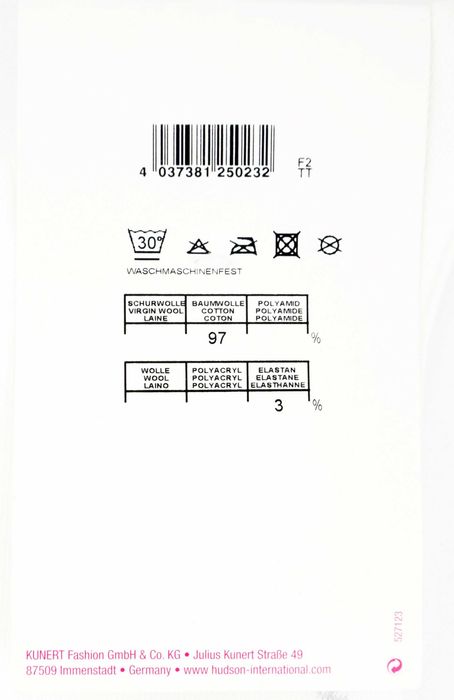3X Bawełniane ciepłe podkolanówki HUDSON RELAX COTTON białe 39-42 -65%