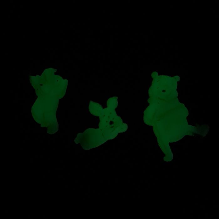 Naklejki fluorescencyjne ozdoby Kubuś Puchatek i przyjaciele, świecące