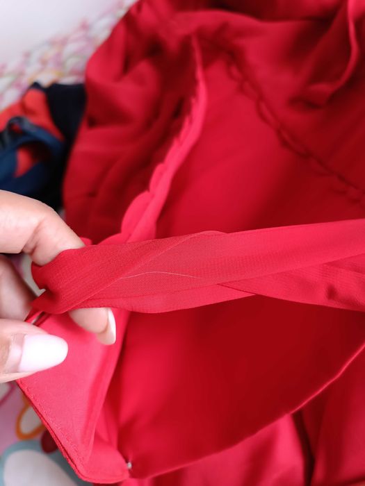 Vestido cerimónia -dama de honor vermelho