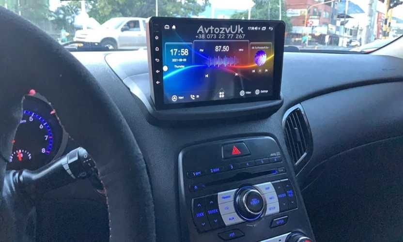 Магнитола VELOSTER Hyundai SPORT GENESIS COUPE GPS CarPlay Android 16